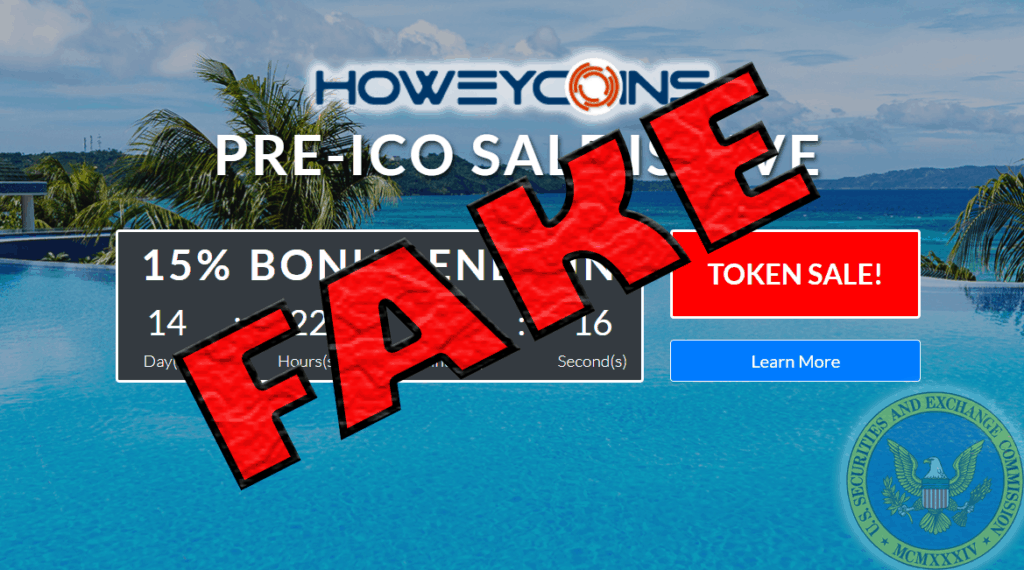 SEC: Fake-ICO „Howeycoin“ warnt vor Betrügern