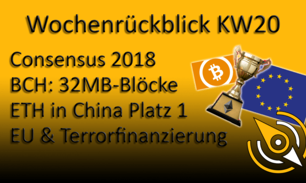 BTC-ECHO Wochenrückblick KW 20/18