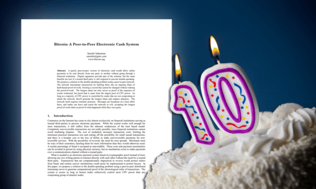Das Bitcoin White Paper wird 10! Wo stehen wir heute?