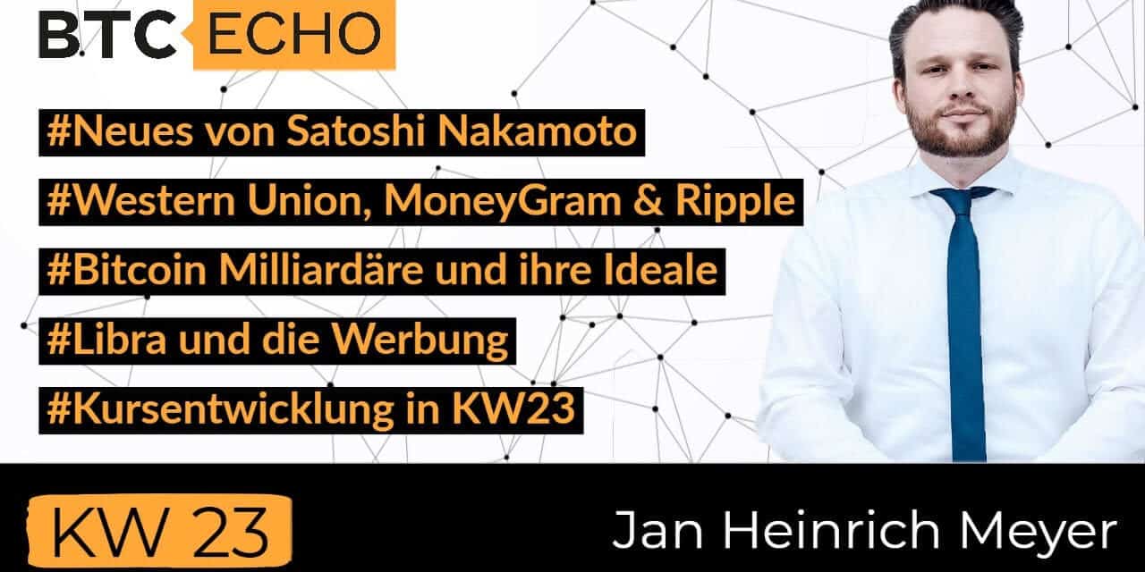 News-Check: Bitcoin-Milliardäre, Libra und Neues von Satoshi