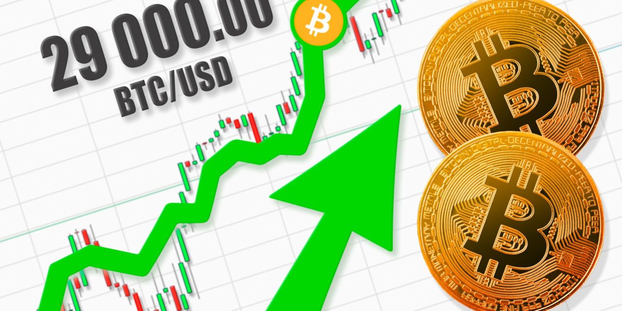 Allzeithoch: Bitcoin-Kurs (BTC) durbricht die 29.000 USD-Marke