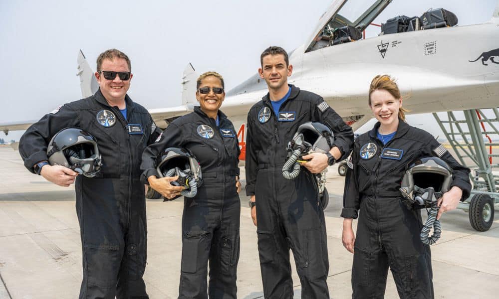 Der Countdown für vier Weltraumtouristen beginnt