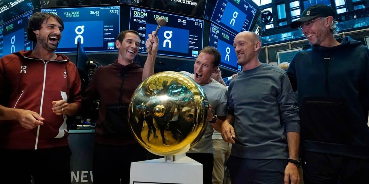 On: Aktie des Laufschuh-Start-Up schießt hoch, On nach Börsengang rund elf Milliarden US-Dollar wert