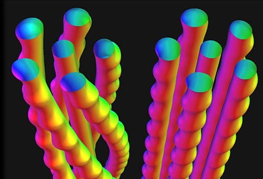 Verdrillte Magnetwirbel: Forscher entdeckten neues physikalisches Phänomen
