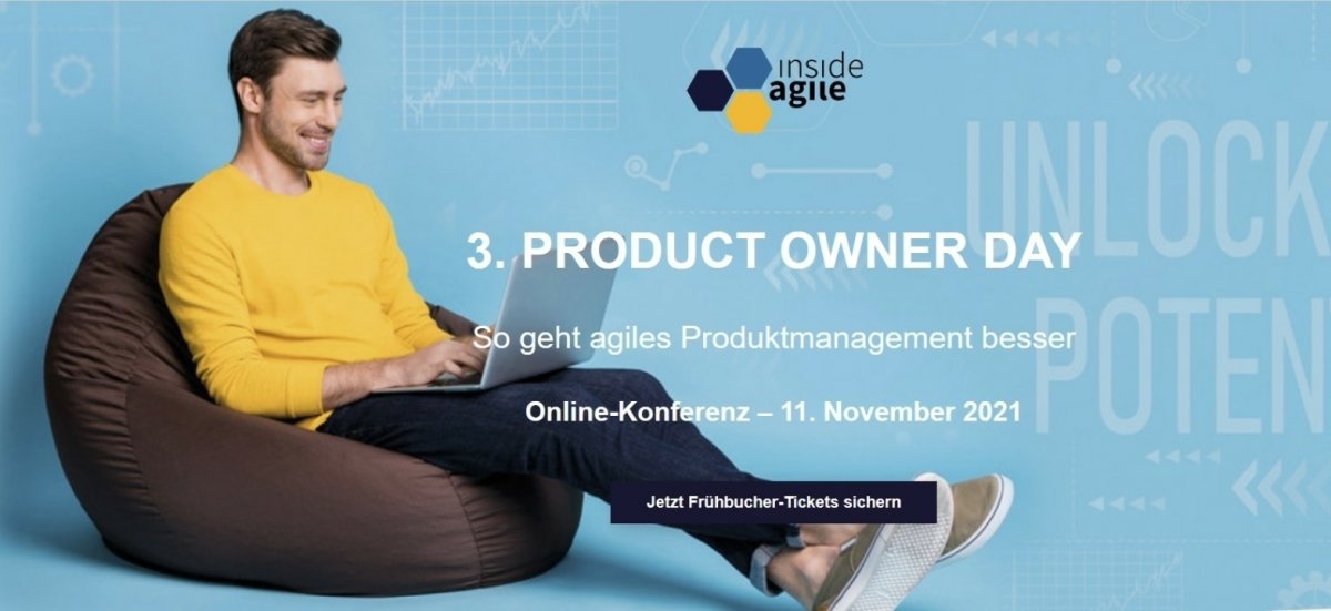 heise-Angebot: Jetzt noch Frühbuchertickets für den dritten Product Owner Day sichern