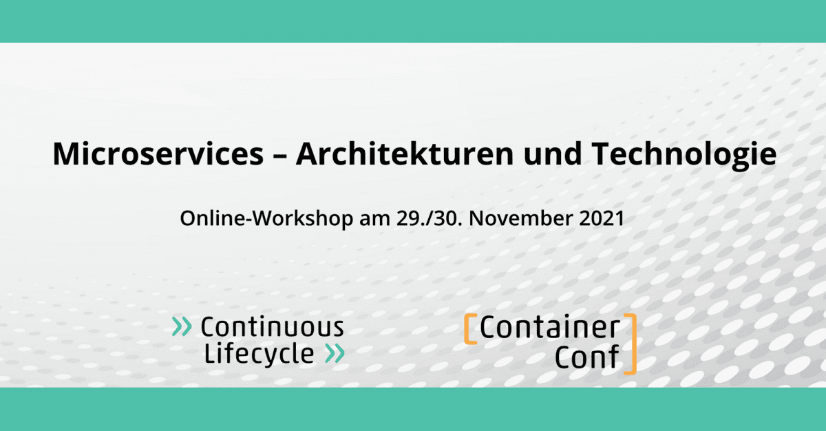 heise-Angebot: Online-Workshop: Microservices – Architekturen und Technologie