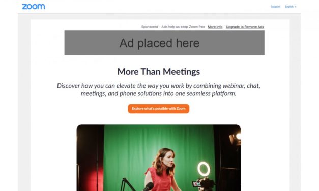 Videokonferenzen: Zoom schaltet Werbung bei Nutzern der Gratisversion