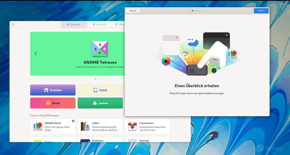 Fedora Linux 35: Frischer Gnome-Desktop und neue KDE-Ausgabe