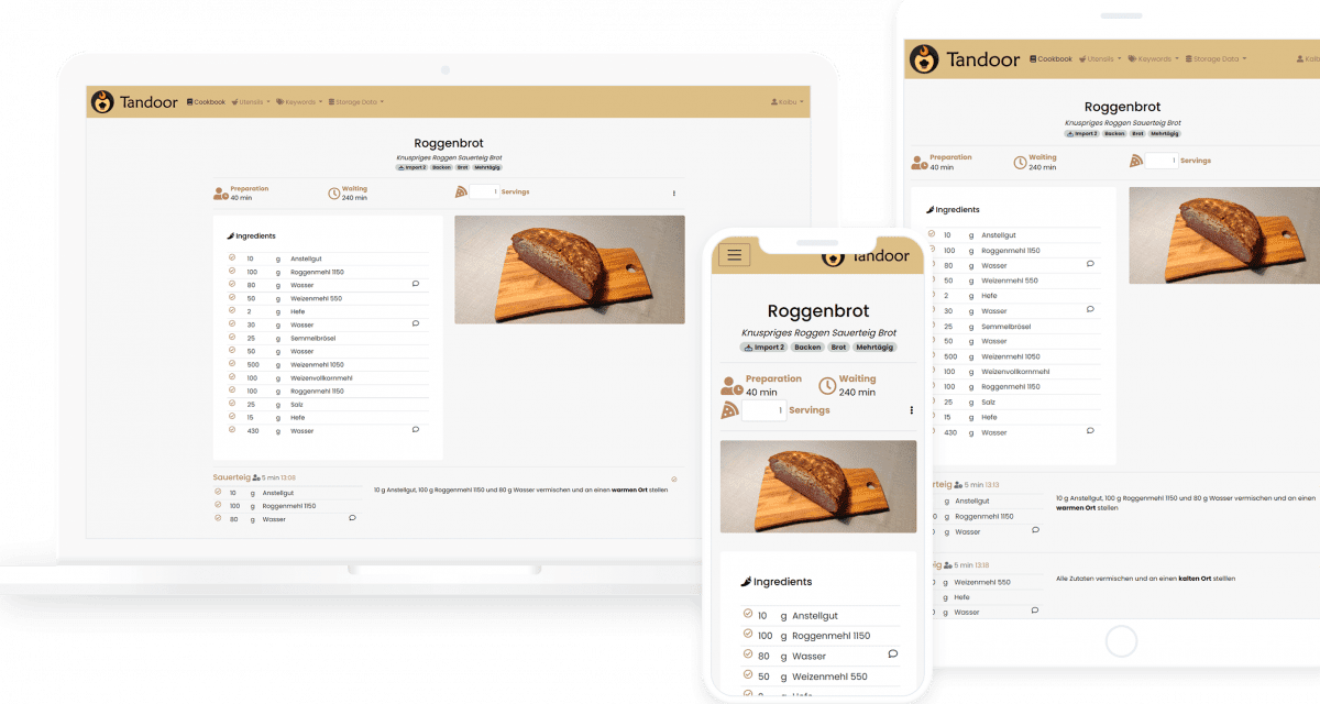 Open-Source-Kantine: Version 1.0 des Rezeptemanagers Tandoor Recipes