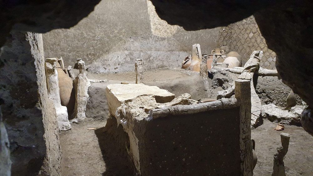 In Pompeji wurde ein gut erhaltenes Sklavenzimmer entdeckt