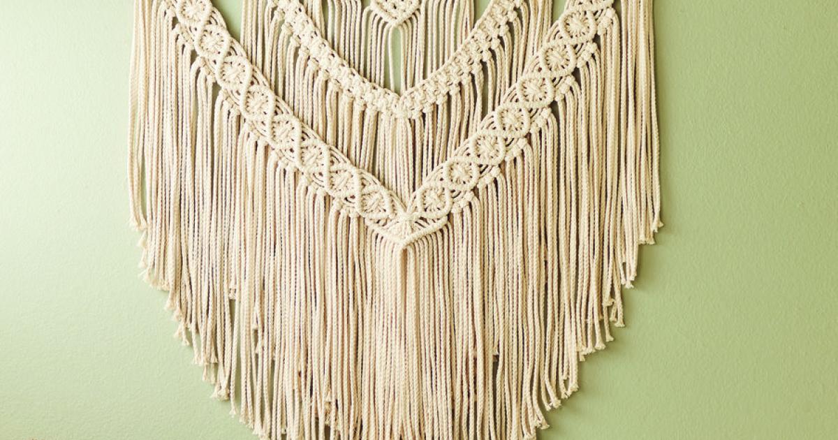 Makramee-Revival: Kunstwerke aus Knoten