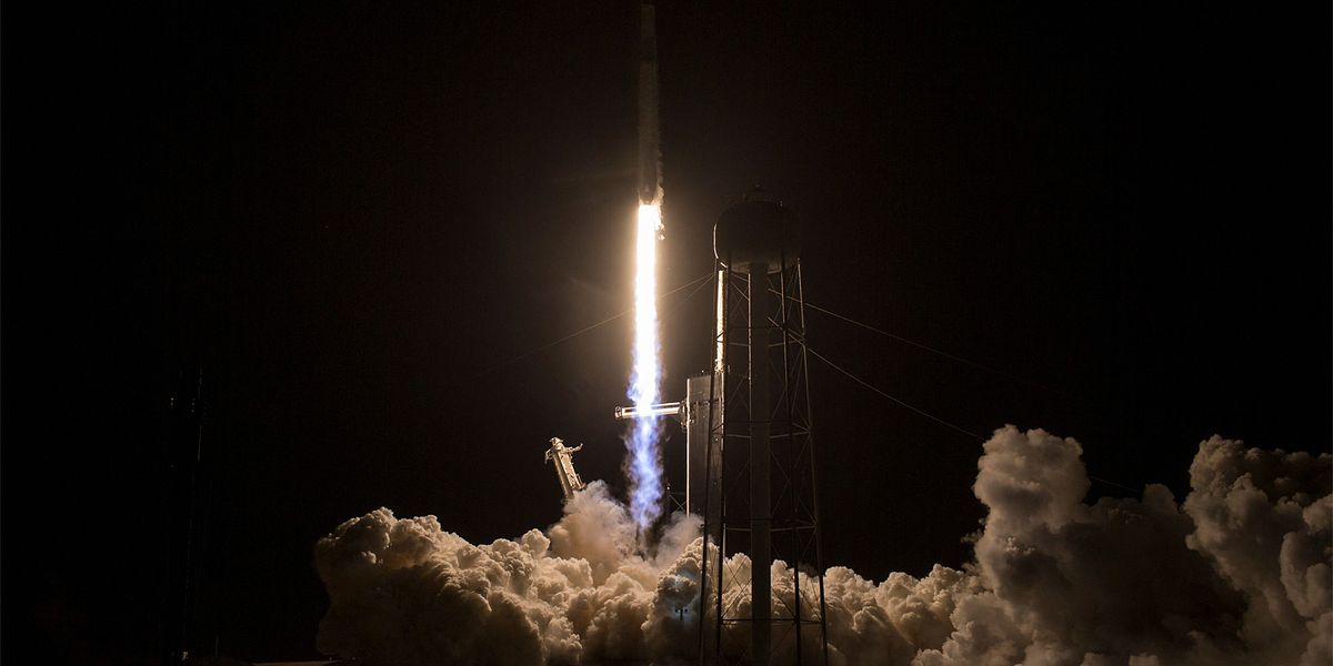 Dritte bemannte Space-X-Mission startete Richtung ISS