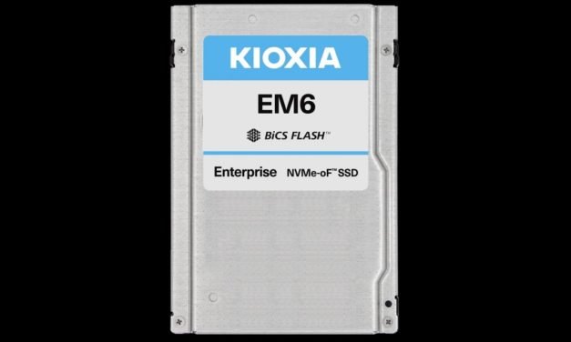 Kioxia EM6: SSDs mit zweimal 25-Gbit/s-Ethernet statt klassischer Anschlüsse