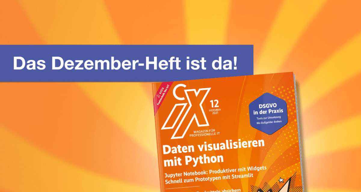 heise-Angebot: Das Interview zur neuen iX: Warum Python ideal zur Datenvisualisierung ist