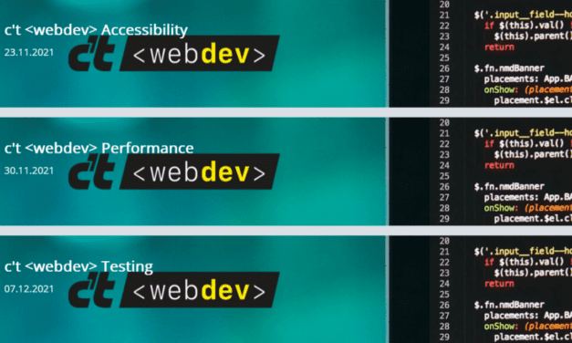 heise-Angebot: c’t : Drei Tage Frontend-Know-how