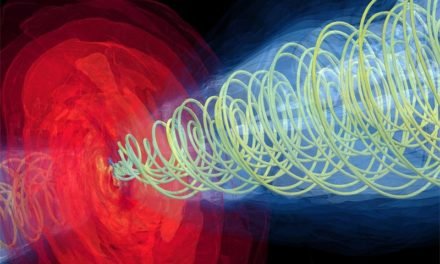Modell erklärt 6.000 Lichtjahre langen Teilchenstrahl aus Riesengalaxie M87