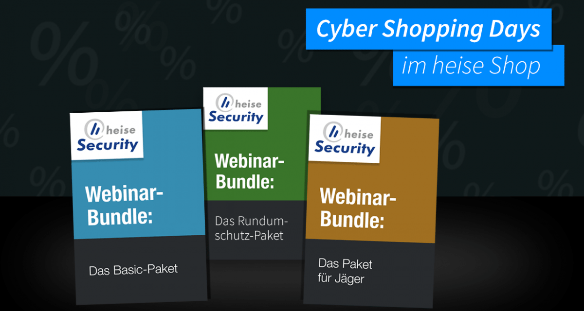 heise-Angebot: heise-Security-Webinare jetzt besonders günstig