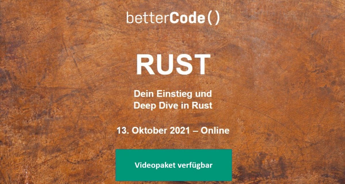 heise-Angebot: Serverless Rust und Deep Dive: Rust-Konferenz jetzt als Video anschauen