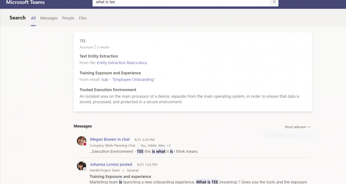 Besser finden: Microsoft baut die Ergebnisseite in Teams um