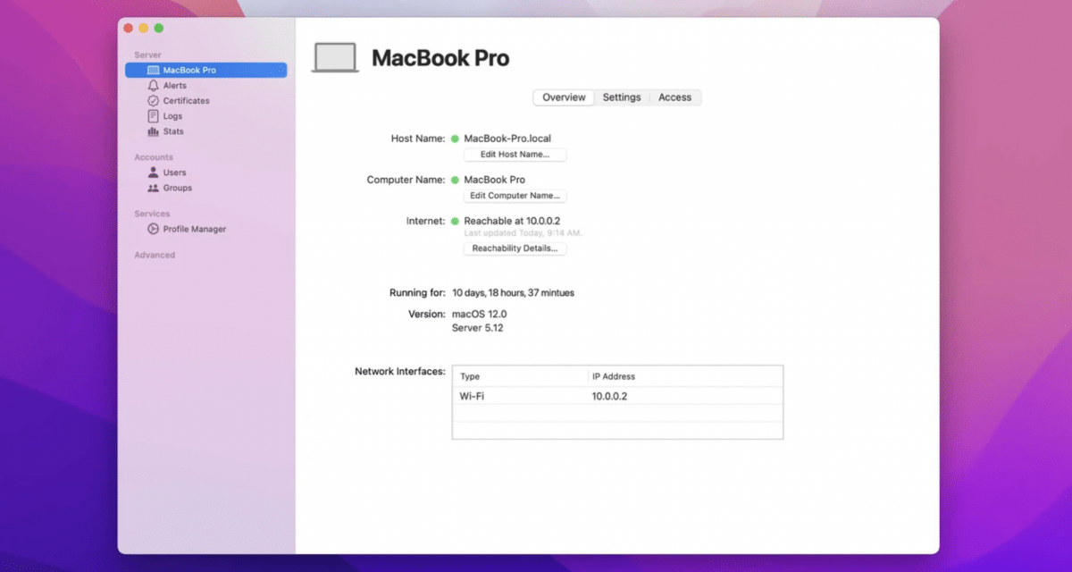 macOS Server: Apple reicht Support für macOS 12 Monterey nach