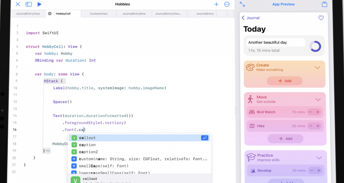 Swift Playgrounds 4 macht iPads zur Entwicklungsumgebung