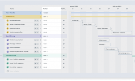Projektmanagement: factro erhält benutzerdefinierte Felder