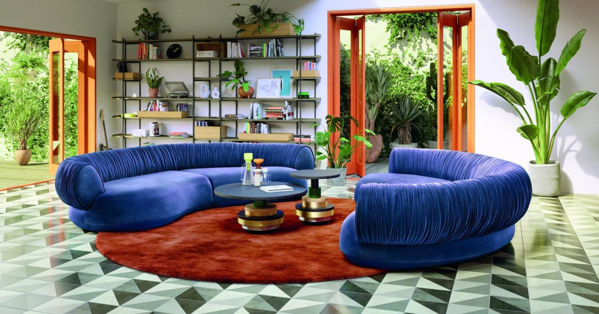 Made in Germany: Sofa für die lilablaue Pause