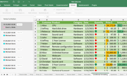 OnlyOffice Docs 7.0: eigene Formulare und sicherere Tabellen