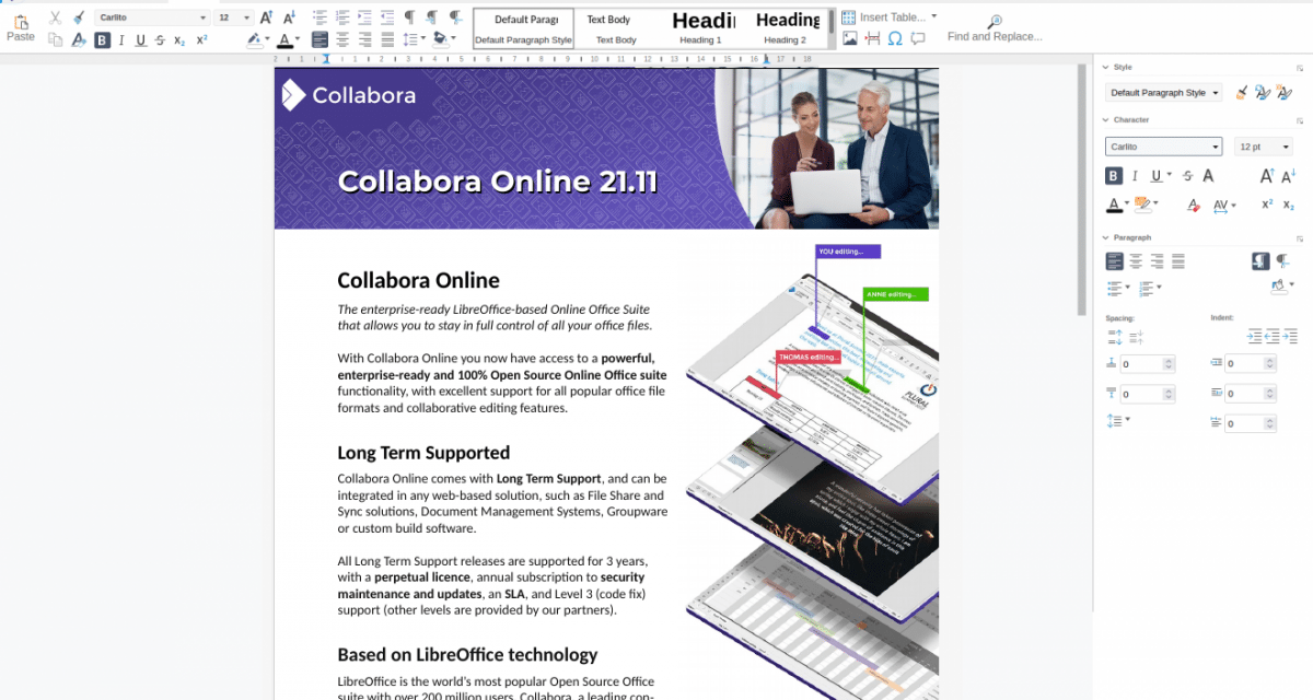 Kollaborationssoftware: Collabora Online in Version 21.11 schnell wie nie zuvor