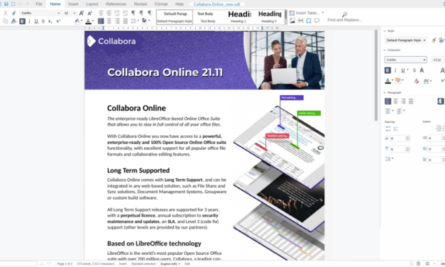 Kollaborationssoftware: Collabora Online in Version 21.11 schnell wie nie zuvor