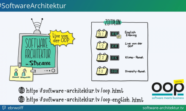 software-architektur.tv: Live-Stream von der OOP 2022 – Mittwoch und Donnerstag