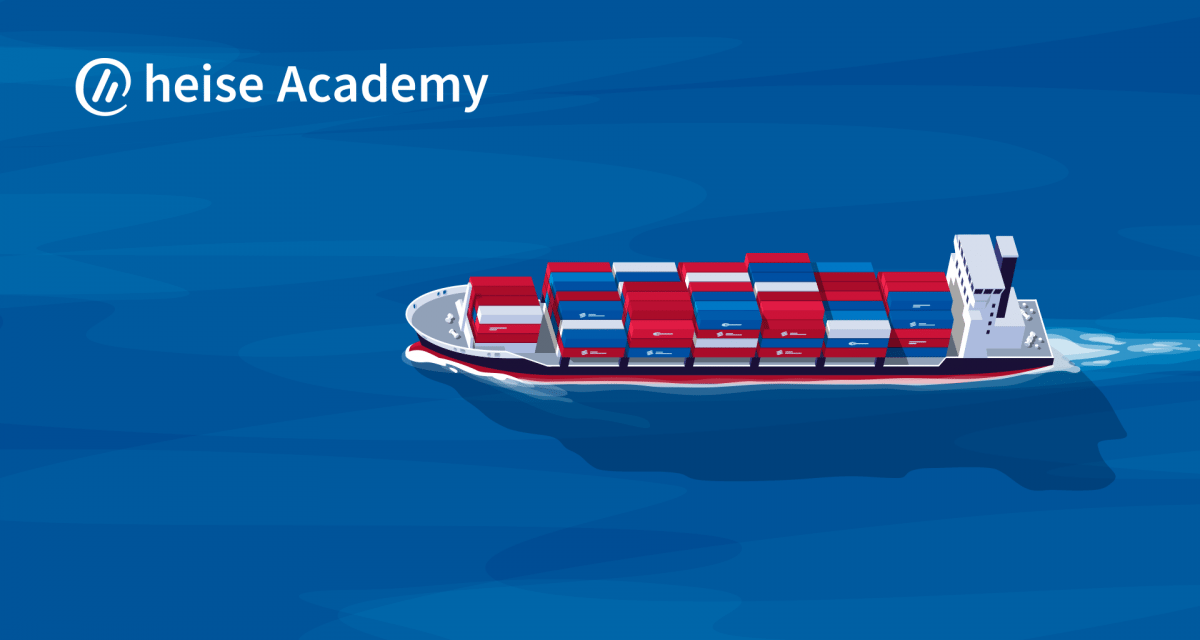 heise-Angebot: Container in vier Stunden: Das Webinar von Heise
