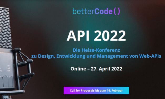 heise-Angebot: betterCode() API: Call for Proposals für API-Event bis 14. Februar verlängert