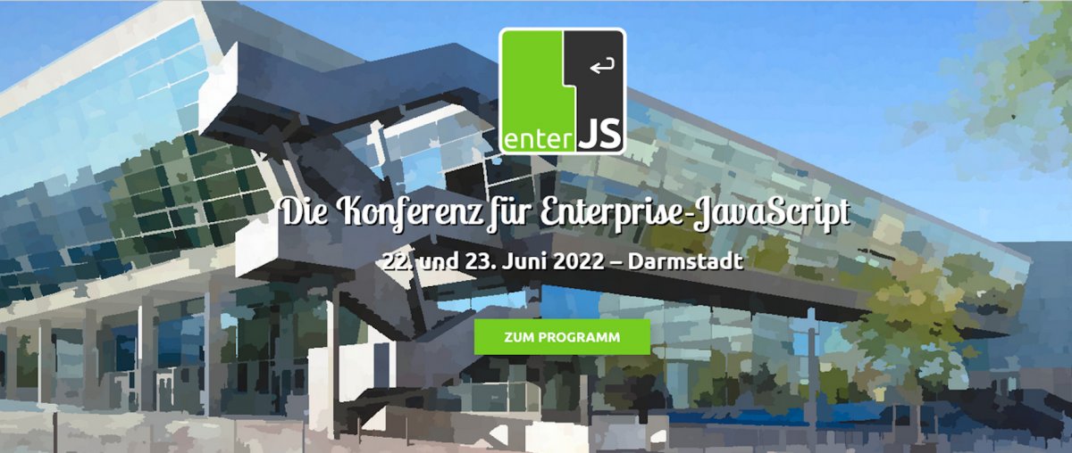 heise-Angebot: JavaScript-Konferenz in Präsenz: Das Programm der enterJS 2022 steht fest
