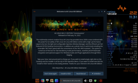 Linux-Distribution AV Linux MX-21  für Multimedia-Produzenten erschienen