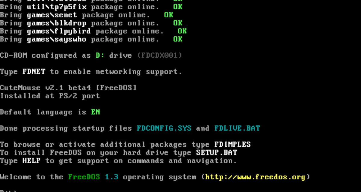 Betriebssystem-Oldtimer: FreeDOS 1.3 mit neuen Programmen und Features