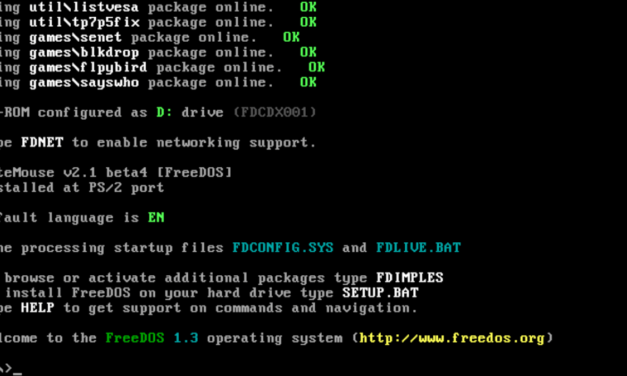 Betriebssystem-Oldtimer: FreeDOS 1.3 mit neuen Programmen und Features