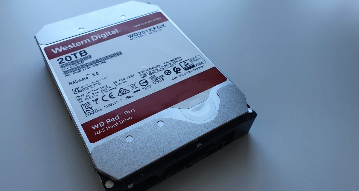 Western Digital: Festplattenreihe WD Red Pro nun mit 20 TByte