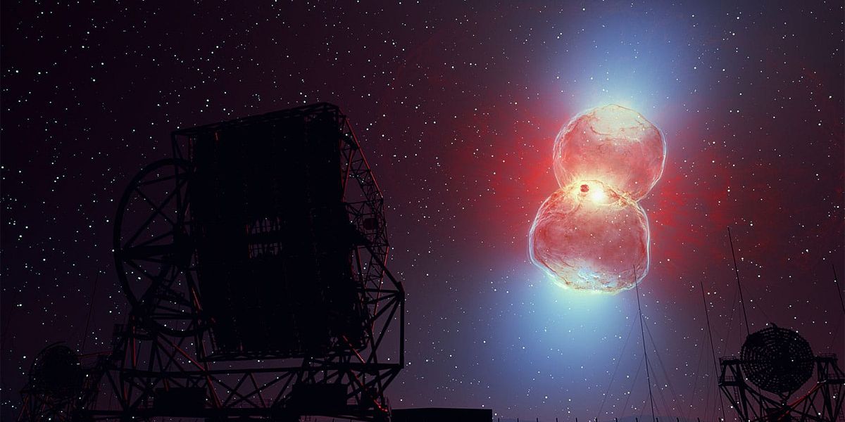 Doppelstern-Explosion an der Grenze des Möglichen