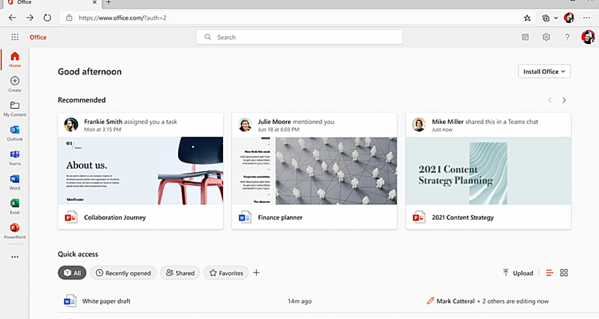 Microsoft überarbeitet Office.com für Unternehmen und Bildungswesen