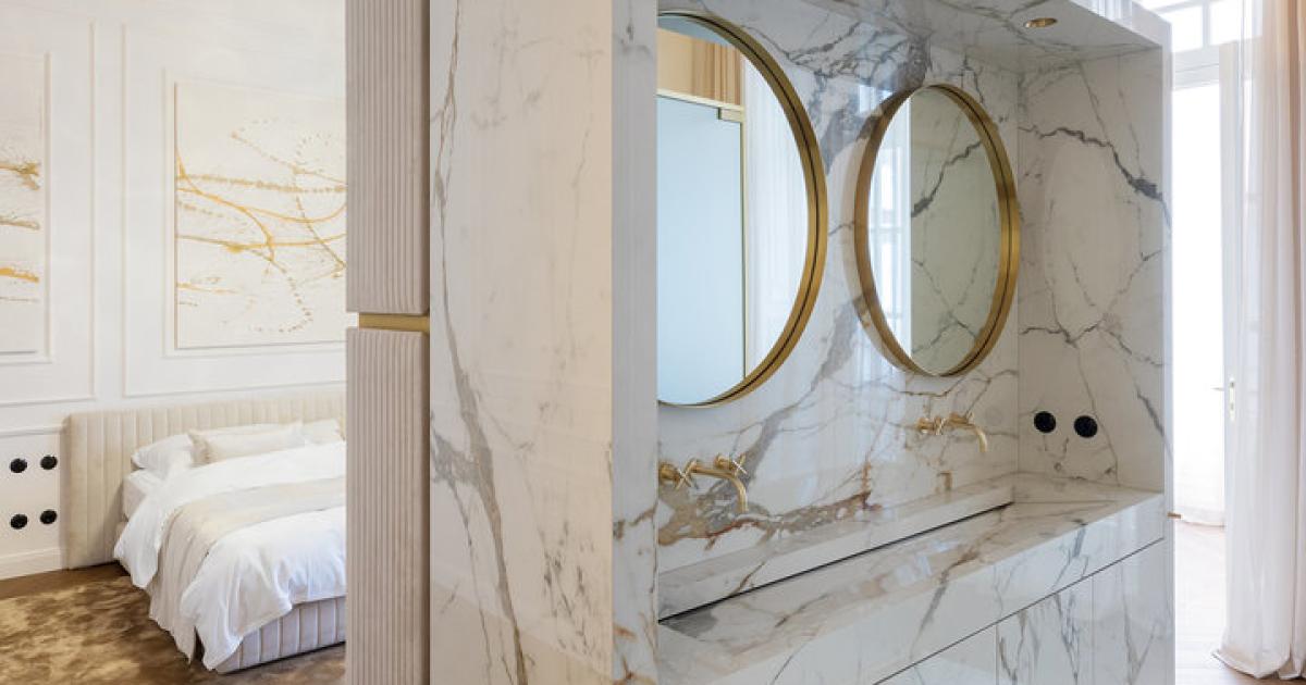 Luxuriöses Wohnen: Pariser Chic für Wiener Altbau-Appartement