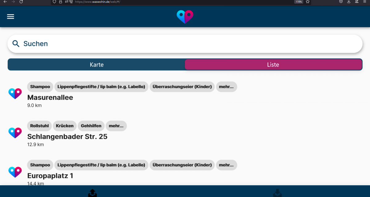 Spenden für Geflüchtete: Die App „WasWohin“ soll helfen