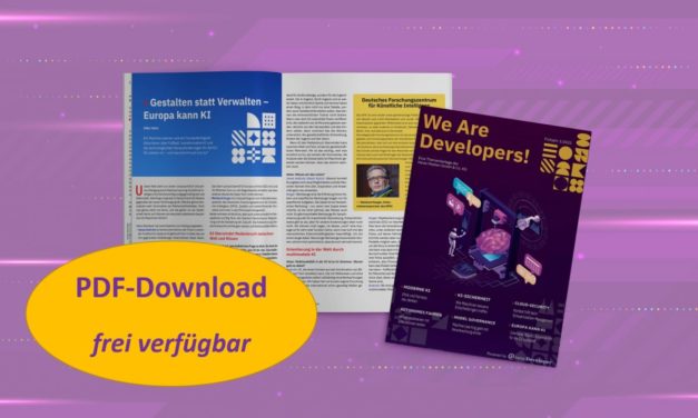 We Are Developers! Das Frühjahrsmagazin denkt KI neu und ist gratis verfügbar