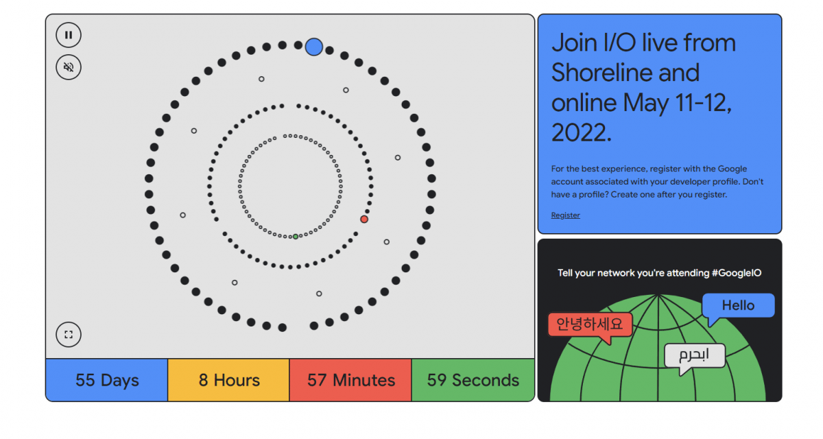 Googles Entwicklerkonferenz I/O 2022 weitgehend online, aber mit Livepublikum