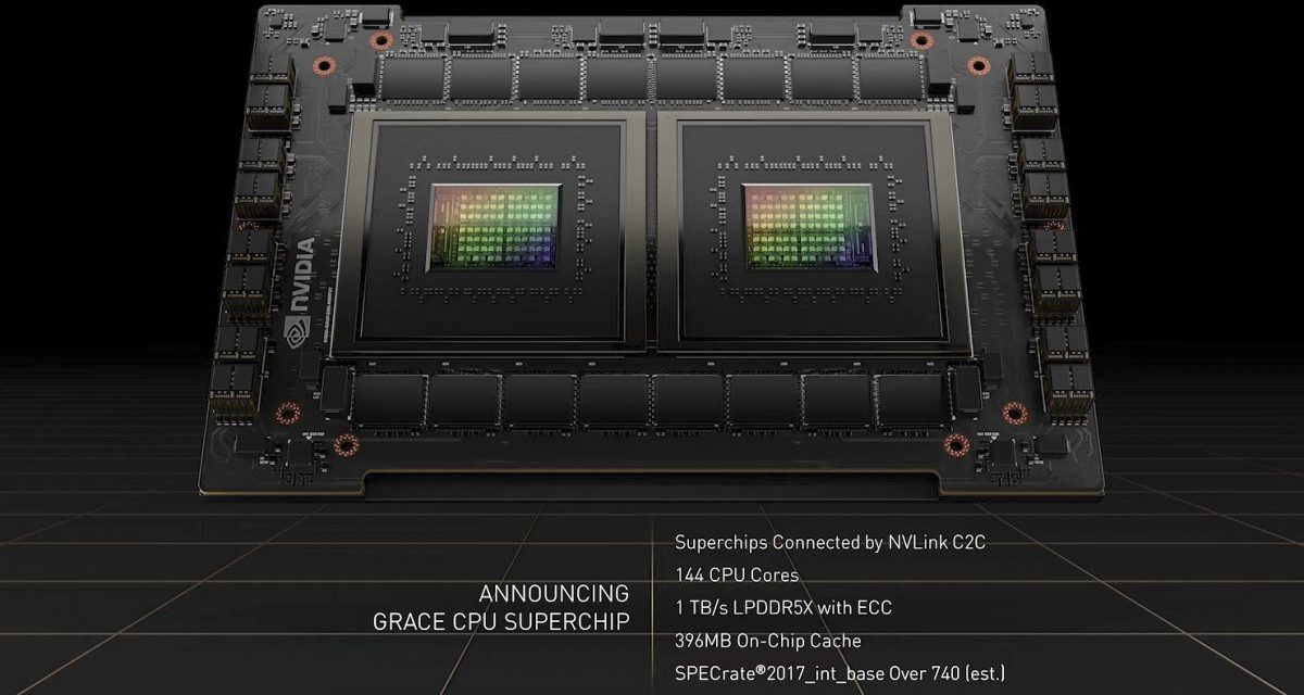 „Grace“: Nvidias 144-Kern-Prozessor kommt als Doppelpack mit zwei CPUs
