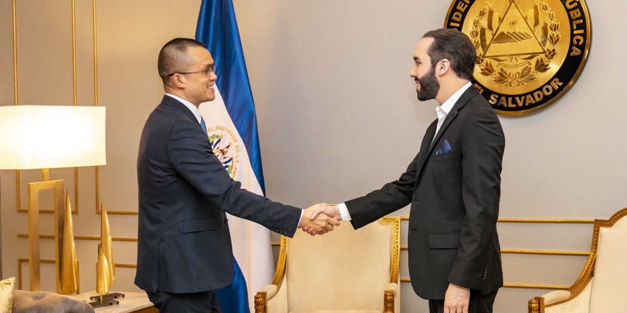 Krypto-Besuch: Binance-CEO zu Gast bei Präsident Bukele