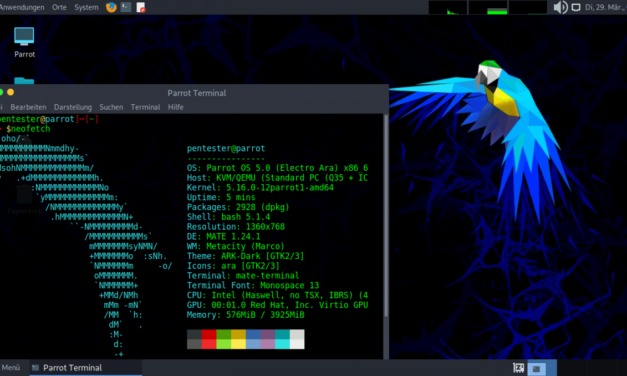 Parrot OS 5.0: Neuer Debian-Unterbau und frische Tools