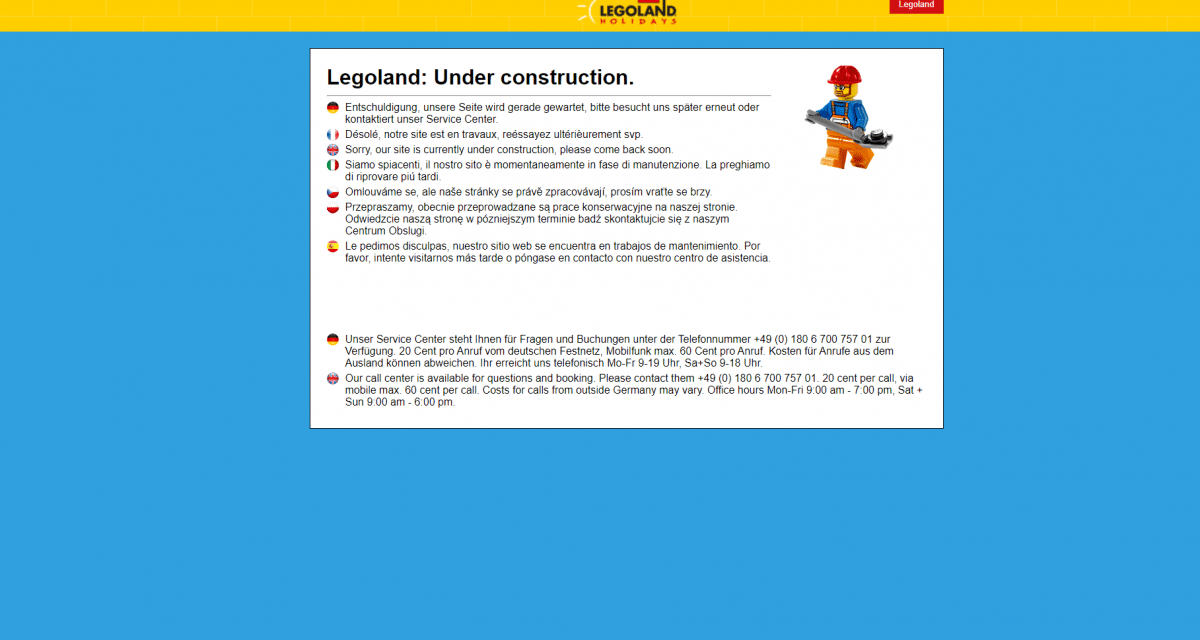 Datenleck im Legoland: Reisedaten tausender Kunden seit 2015 betroffen