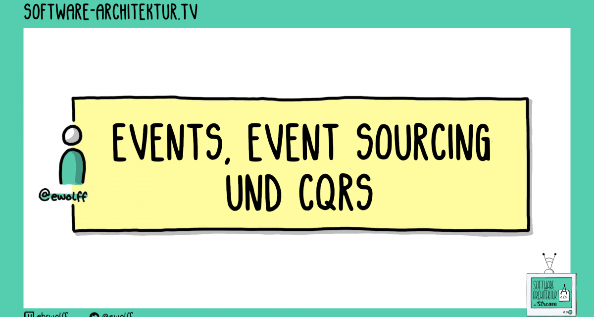 software-architektur.tv: Softwarearchitektur mit Events, Event Sourcing und CQRS