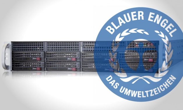 Server mit Umweltsiegel „Blauer Engel“: Erste Systeme kommen aus Deutschland